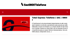 What Sac0800telefone.com website looked like in 2017 (6 years ago)