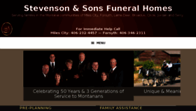 What Stevensonandsons.com website looked like in 2017 (6 years ago)