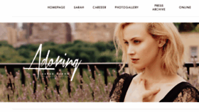 What Sarahgadon.com website looked like in 2017 (6 years ago)