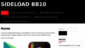 What Sideloadbb10.com website looked like in 2017 (6 years ago)