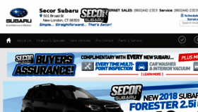 What Secorsubaru.com website looked like in 2017 (6 years ago)