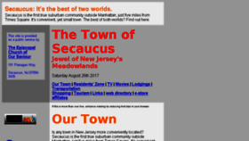What Secaucus.org website looked like in 2017 (6 years ago)
