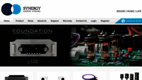 What Synergyaudio.com website looked like in 2017 (6 years ago)