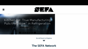 What Sefa.com website looked like in 2017 (6 years ago)