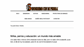 What Senderismoconmiperro.com website looked like in 2017 (6 years ago)