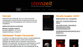 What Sternzeit-online.de website looked like in 2017 (6 years ago)