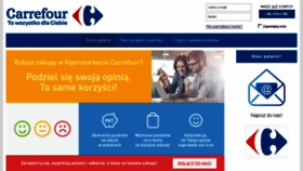 What Satysfakcja.carrefour.pl website looked like in 2017 (6 years ago)