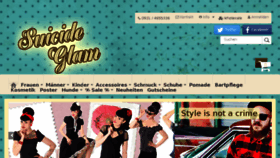 What Suicideglam.com website looked like in 2017 (6 years ago)