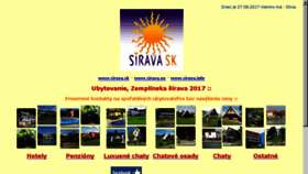 What Sirava.sk website looked like in 2017 (6 years ago)