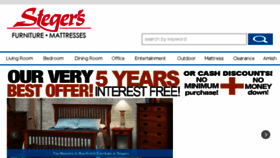 What Stegers.com website looked like in 2017 (6 years ago)