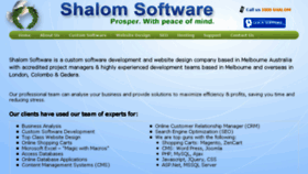 What Shalomsoftware.com.au website looked like in 2017 (6 years ago)