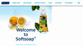 What Softsoap.com website looked like in 2017 (6 years ago)