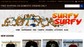 What Shopsurfysurfy.com website looked like in 2017 (6 years ago)