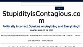 What Stupidityiscontagious.com website looked like in 2017 (6 years ago)