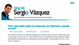 What Sergiovazquez.es website looked like in 2017 (6 years ago)