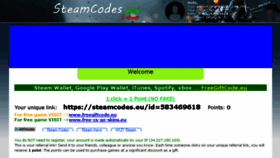 What Steamcodes.eu website looked like in 2017 (6 years ago)