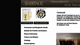 What Slabbinck.de website looked like in 2017 (6 years ago)