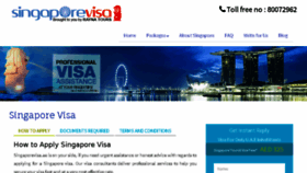 What Singaporevisa.ae website looked like in 2017 (6 years ago)