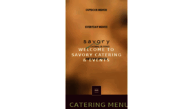 What Savorycatering.com website looked like in 2017 (6 years ago)