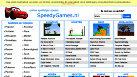 What Speedygames.nl website looked like in 2017 (6 years ago)