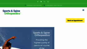 What Sportsandspineortho.com website looked like in 2017 (6 years ago)