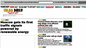 What Solardaily.com website looked like in 2017 (6 years ago)