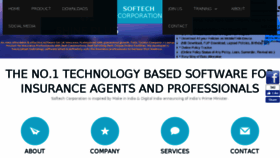 What Softechcorporation.com website looked like in 2017 (6 years ago)