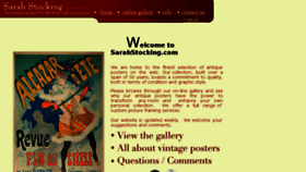 What Sarahstocking.com website looked like in 2017 (6 years ago)