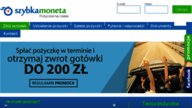 What Szybka-moneta.pl website looked like in 2017 (6 years ago)