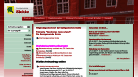 What Sickte.de website looked like in 2017 (6 years ago)