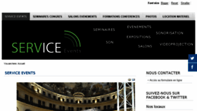 What Servicevents.fr website looked like in 2017 (7 years ago)