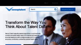 What Swooptalent.com website looked like in 2017 (6 years ago)