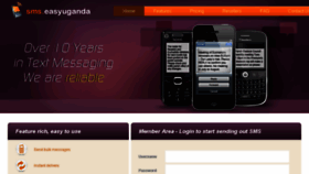 What Sms.easyuganda.net website looked like in 2017 (6 years ago)