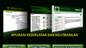 What Simlitbangdiklat.kemenag.go.id website looked like in 2017 (6 years ago)