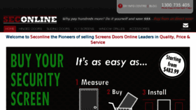 What Seconline.com.au website looked like in 2017 (6 years ago)
