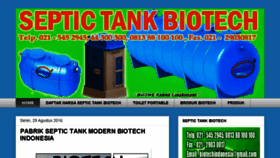 What Septictankbiotechsistem.com website looked like in 2017 (6 years ago)