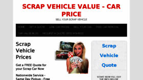 What Scrapvehicleprices.com website looked like in 2017 (6 years ago)