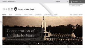 What Sspx.ca website looked like in 2017 (6 years ago)