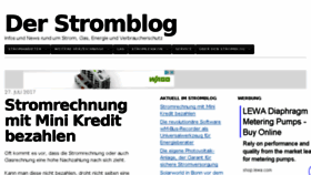 What Stromblog.org website looked like in 2017 (6 years ago)
