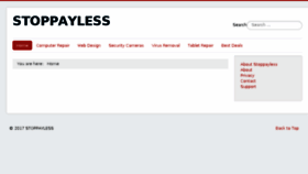 What Stoppayless.com website looked like in 2017 (6 years ago)