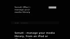 What Senuti.org website looked like in 2017 (6 years ago)