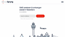 What Spryng.nl website looked like in 2017 (6 years ago)