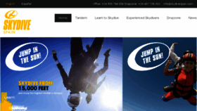 What Skydivespain.com website looked like in 2017 (6 years ago)
