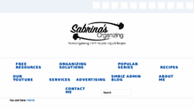 What Sabrinasorganizing.com website looked like in 2017 (6 years ago)