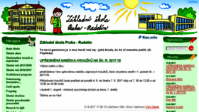 What Skola-radotin.cz website looked like in 2017 (6 years ago)
