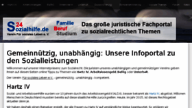 What Sozialhilfe24.de website looked like in 2017 (6 years ago)