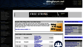 What Stringforum.net website looked like in 2017 (6 years ago)