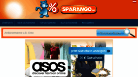 What Sparango.de website looked like in 2017 (6 years ago)