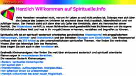 What Spirituelle.info website looked like in 2017 (6 years ago)