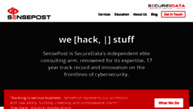 What Sensepost.com website looked like in 2017 (6 years ago)